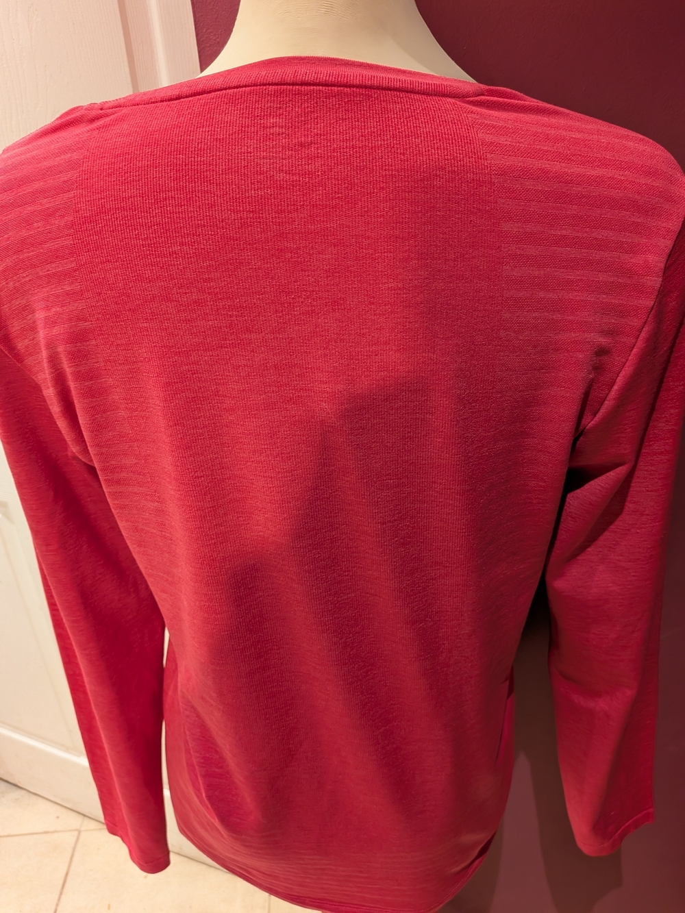2/$15 Tuff Athletics Long-Sleeve Active Top in Rose - Picture 3 of 8